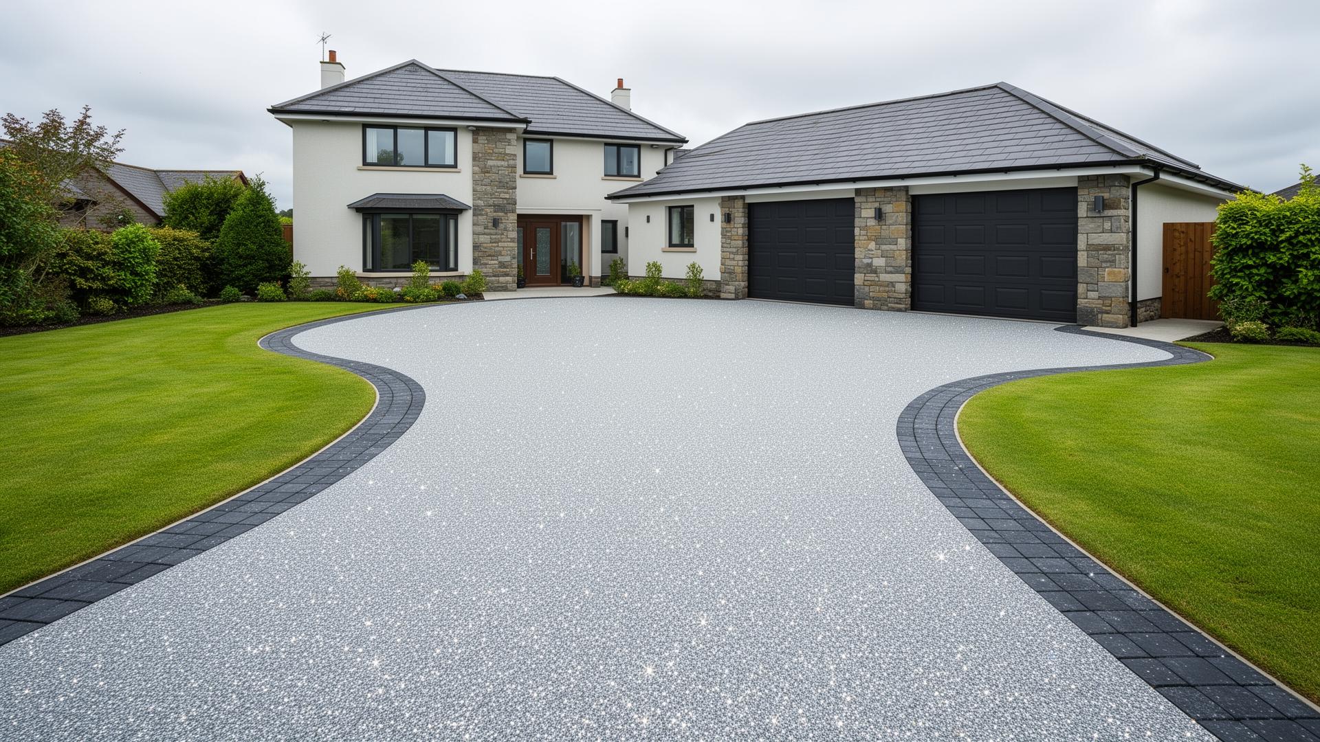 Silver Resin Bound Driveway